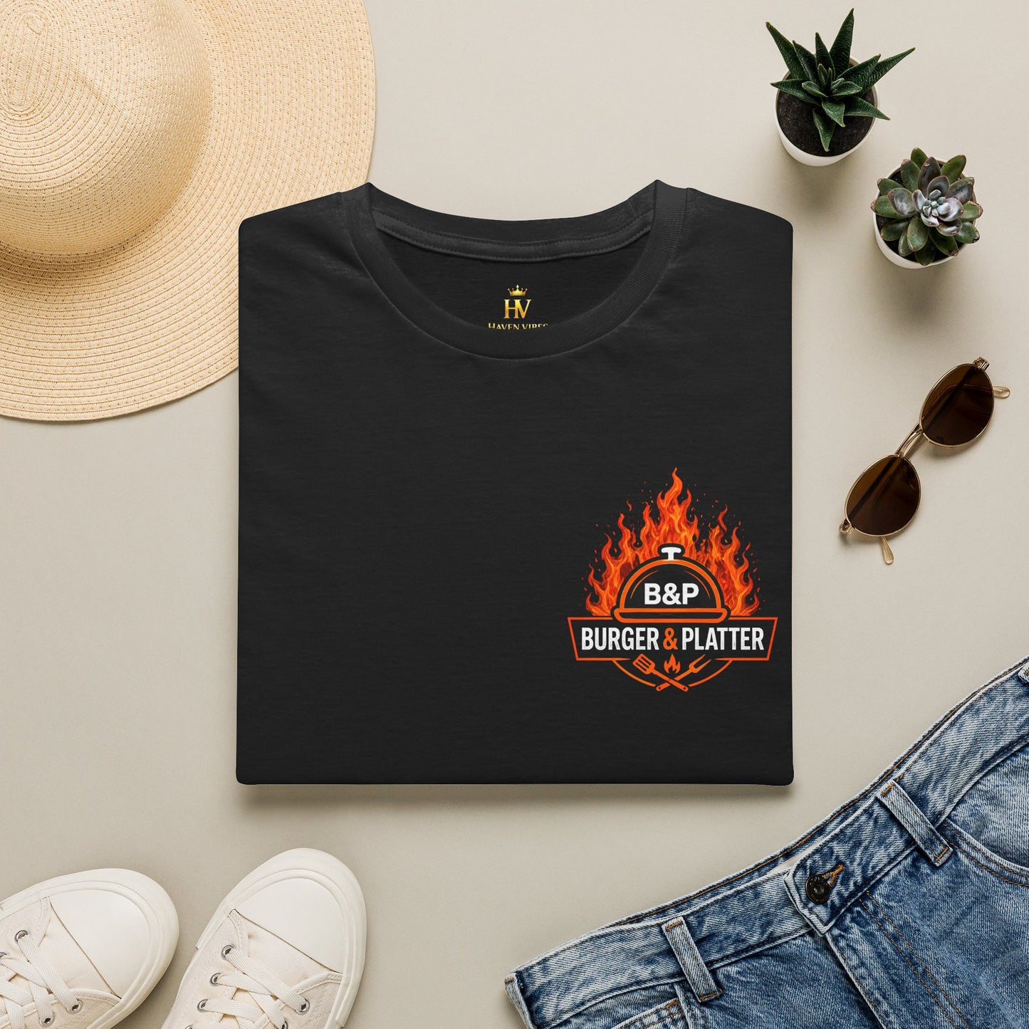 Burger & Platter T-Shirt premium