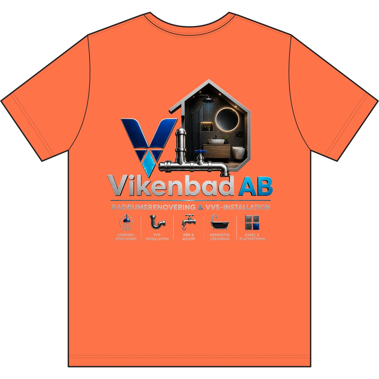 Vikenbad AB - Work T-Shirt