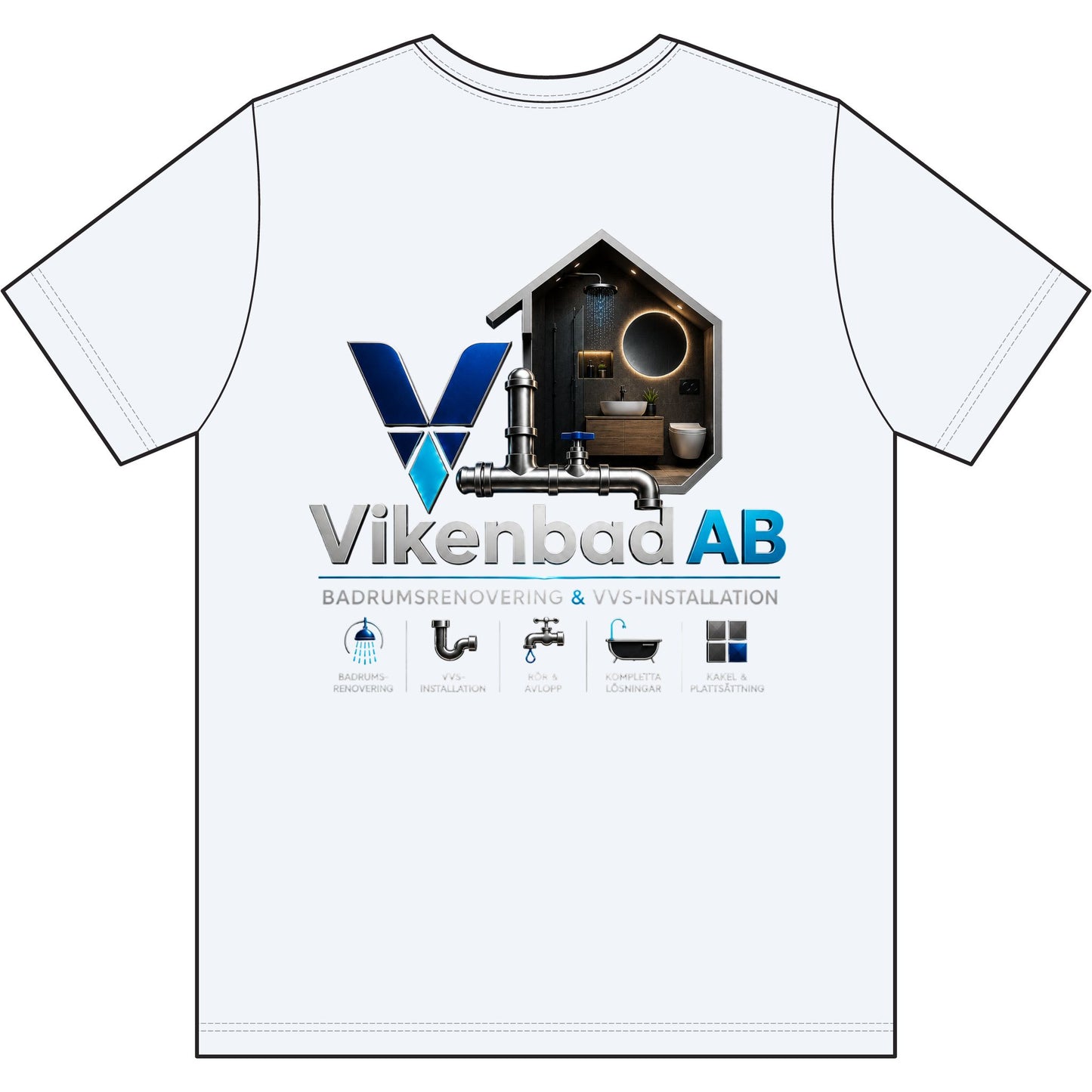 Vikenbad AB - Work T-Shirt