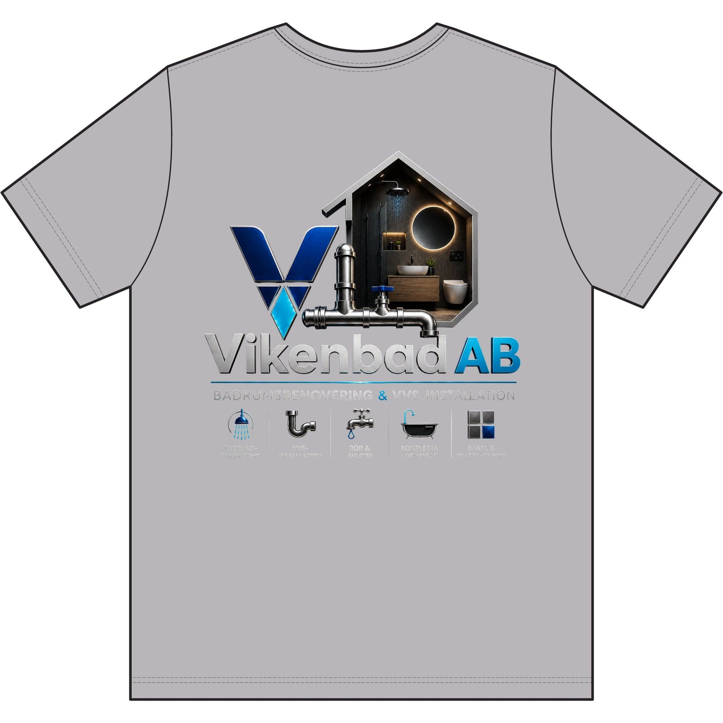 Vikenbad AB - Work T-Shirt