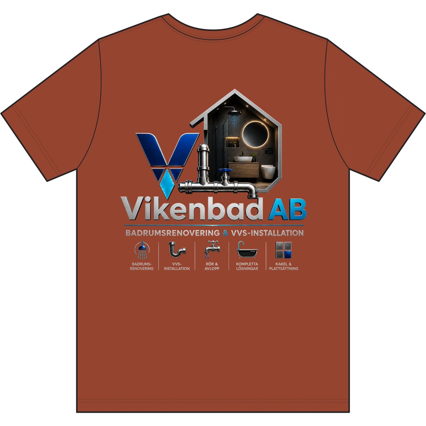 Vikenbad AB - Work T-Shirt