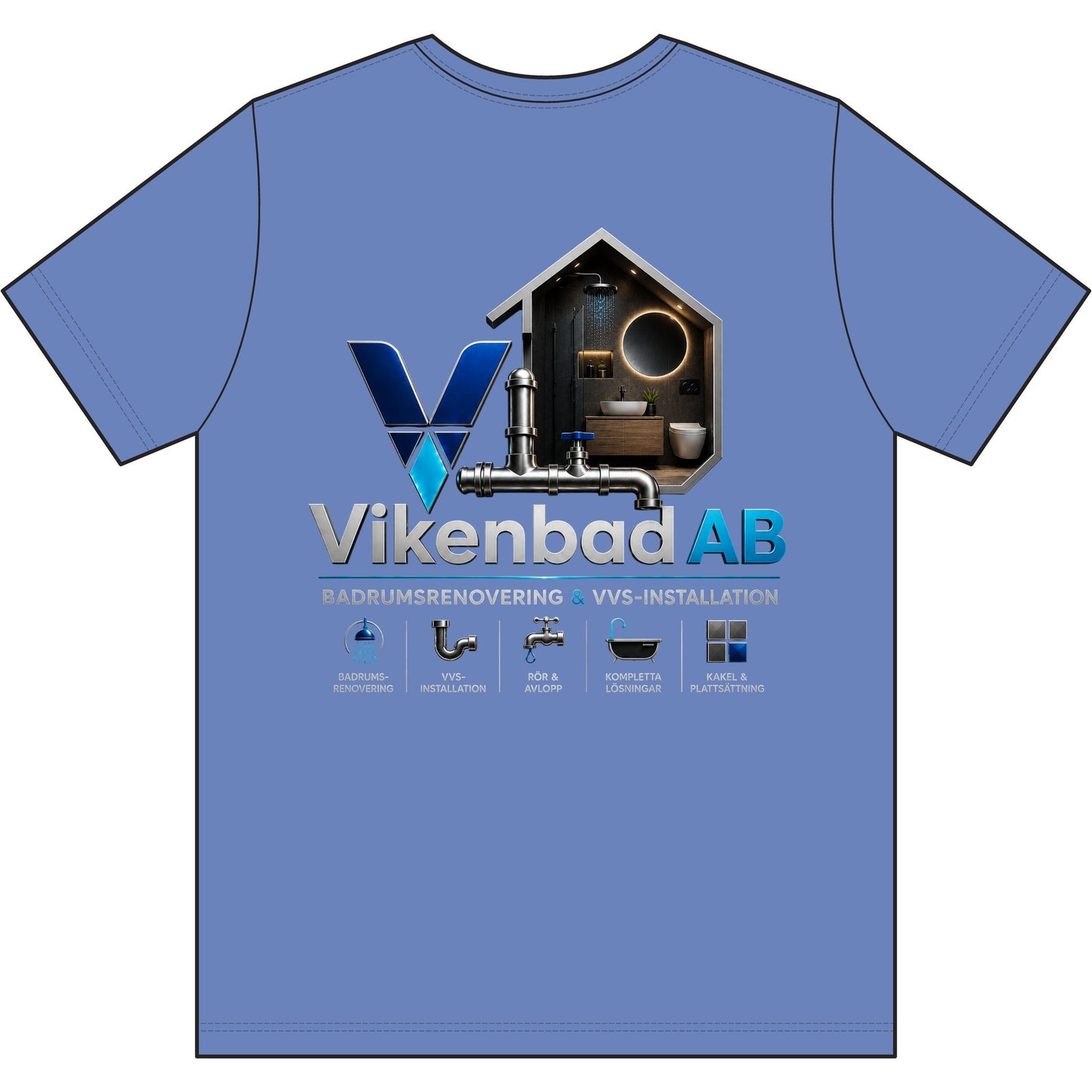 Vikenbad AB - Work T-Shirt