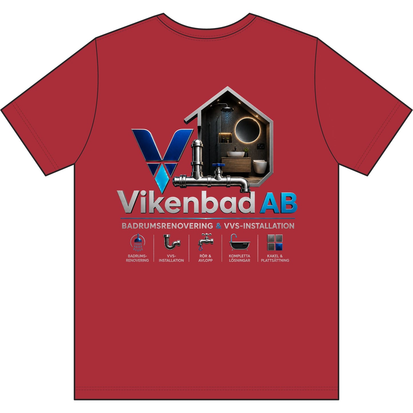 Vikenbad AB - Work T-Shirt